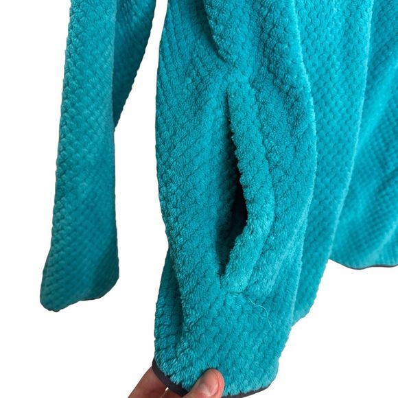 FILA‎ Sport Full Zip Plush Fleece Women's Green & Black Jacket Size XL - Picture 7 of 13